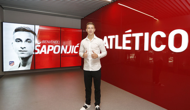 Llegada de Saponjic a las oficnas del Wanda Metropolitano.