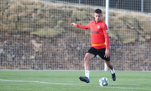 Temporada 19/20. Entrenamiento en los Ángeles de San Rafael. Montero durante el entrenamiento