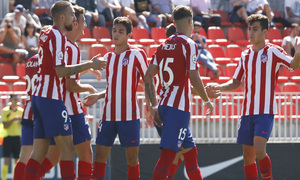 Temp 19/20 | Atlético de Madrid B - UD Sanse | Celebración Piña