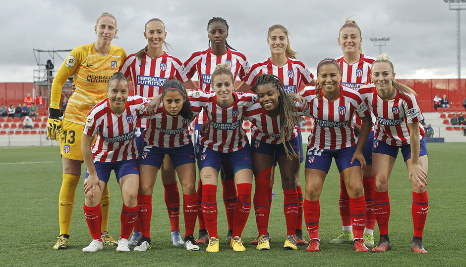 El once del Atlético Femenino en su último partido (Foto: ATM).