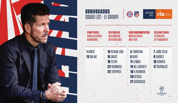 Convocatoria vs Bayern