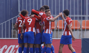 Temp. 21-22 | Atlético de Madrid B - Rayo Vallecano B | Celebración Giuliano