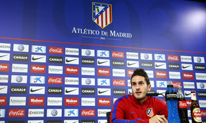 temporada 13/14. rueda de prensa de Koke en Majadahonda