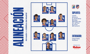 Temp. | Alineación Atlético de Madrid vs Almazán ESP