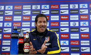 temporada 13/14. rueda de prensa de Diego Pablo Simeone en Majadahonda