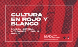 Cartel Cultural en Rojo y Blanco