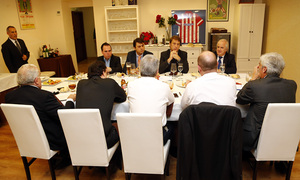 temporada 13/14. Comida de directivas Atlético- Valladolid. Sport Arena