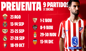 Preventa socios 9 partidos