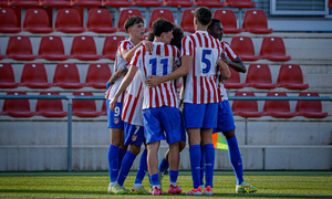 Temp. 25-26 | Atlético de Madrid Juvenil A - USG | Youth League | Piña celebración