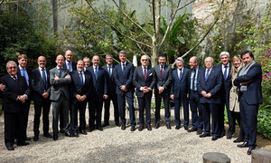 Comida entre las directivas del Atlético de Madrid y el FC Barcelona