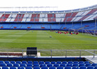 temporada 13!14. Entrenamiento en el estadio Vicente Caleron. Equipon entrenando