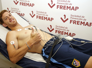 temporada 14/15 . Reconocimiento médico de Ansaldi. Fremap las Rozas