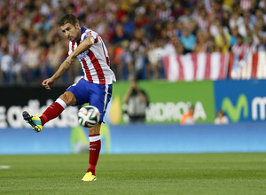 temporada 14/15 . Partido Atlético de Madrid Real Madrid. Supercopa de España. Gabi
