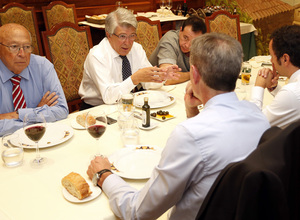 temporada 14/15 . Comida de directivas Atlético de Madrid Eibar. Combarro