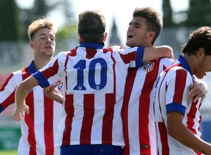 temporada 14/15. Partido Youth League. Atlético de Madrid Malmo.