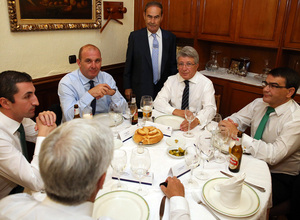 temporada 14/15. Comida de directivas Atlético Córdoba. Restaurante Esteban