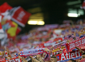 Temporada 14-15. Jornada 10. Atlético de Madrid-Córdoba. La afición en el Vicente Calderón.