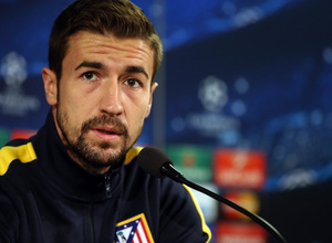 Temporada 14-15. Rueda prensa de Gabi previa al Malmö-Atlético. Foto: Ángel Gutiérrez