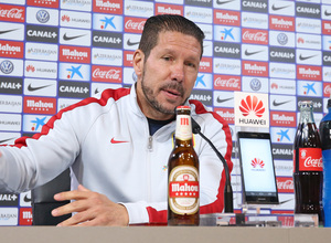 temporada 14/15. Rueda de prensa de Simeone en la ciudad deportiva de Majadahonda