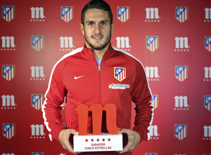 Koke, Jugador Cinco Estrellas del mes de octubre