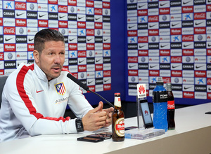 temporada 14/15. Rueda de prensa de Simeone en la ciudad deportiva de Majadahonda