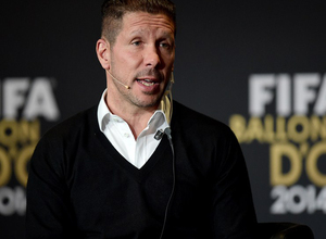 Diego Pablo Simeone, en la rueda de prensa previa a la gala del Balón de Oro 2014