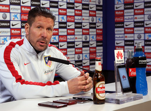 temporada 14/15. Rueda de prensa de Simeone en la ciudad deportiva de Majadahonda
