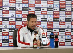 Diego Pablo Simeone, entrenador del Atlético de Madrid, habló en rueda de Prensa antes del partido frente al Celta