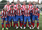 Once del Atlético de Madrid Féminas B. Temporada 2012-2013