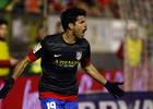 Diego Costa celebra el primer gol ante Osasuna en El Sadar