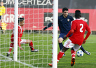 Rubén Fernández marcó un gran gol en Lisboa ante el Benfica pero sólo valió para el empate