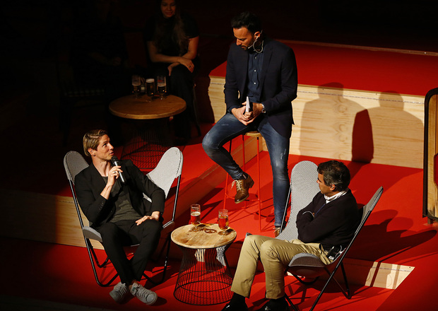 Fernando Torres, en la presentaci&oacute;n del nuevo spot de Mahou 2016