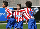 TEMPORADA 12/13 Jugadores del Atlético Madrileño Alevín celebran un gol 