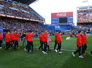 temporada 15/16. Partido Atlético de madrid Granada. Jugadores del Juvenil División de Honor.