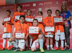 Ganadores de la V Diabetes Cup España en el que colaboró la Fundación Atlético de Madrid