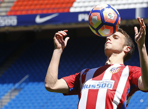 temporada 16/17. Presentación Borré y Jota en el estadio Vicente Calderón.