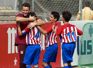 2016-2017 - Alevín A: Ángel Donato. Celebración