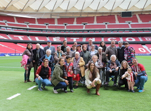 Temporada 20117-18. Visita de Leyendas Atlético de Madrid al Wanda Metropolitano con Ballesol. 