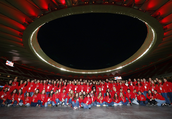 Voluntarios Atlético de Madrid en el Wanda Metropolitano