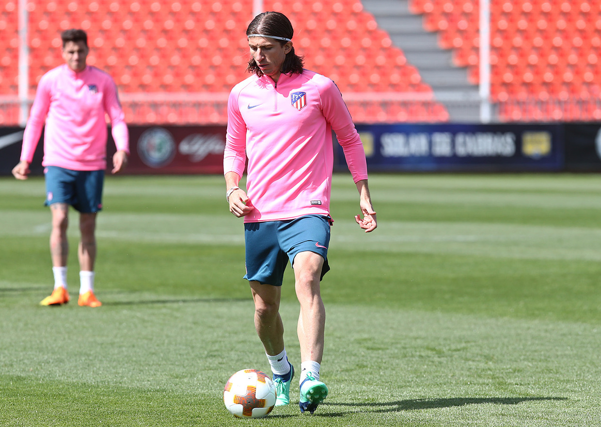 temporada 17/18. Entrenamiento en la ciudad deportiva Wanda. Filipe durante el entrenamiento