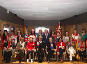 Temporada 18/19 | Atlético de Madrid - Leganés | Presidentas de peñas en el Palco