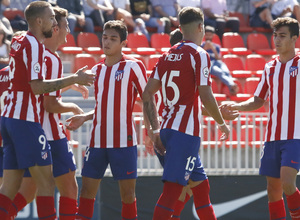 Temp 19/20 | Atlético de Madrid B - UD Sanse | Celebración Piña