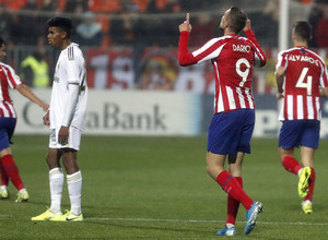 Partido Atlético de Madrid B - Real Madrid Castilla. Celebración Darío Poveda.