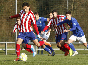 Sanabria transforma un penalti para abrir el marcador frente al Oviedo B