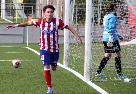 Temporada 2013-2014. Amanda celebra el primer gol ante el Oviedo