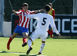 temporada 13/14. Partido de Juveniles  Atlético de Madrid liga nacional Real Madrid