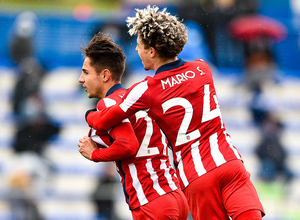 Temp. 20-21 | Getafe B - Atlético de Madrid B | Celebración Medrano y Soriano