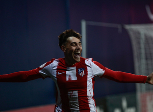 Temp. 21-22 | Atlético de Madrid B - Complutense Alcalá | Celebración Miguélez