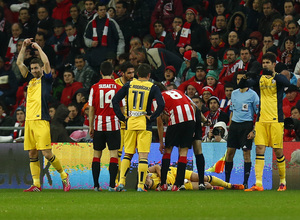 Temporada 13-14. Athletic Club - Atlético de Madrid. Copa del Rey. 1/4 final. Vuelta. 