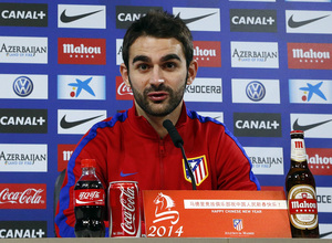 temporada 13/14. rueda de prensa de Adrián en la ciudad deportiva de Majadahonda